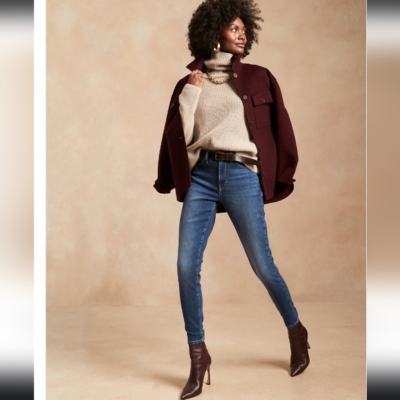 Banana Republic Denim - Banana Republic Ultra High Rise Slim Fit Womens Blue Jeans